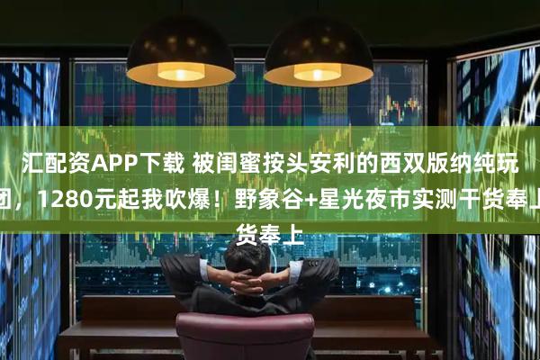 汇配资APP下载 被闺蜜按头安利的西双版纳纯玩团，1280元起我吹爆！野象谷+星光夜市实测干货奉上